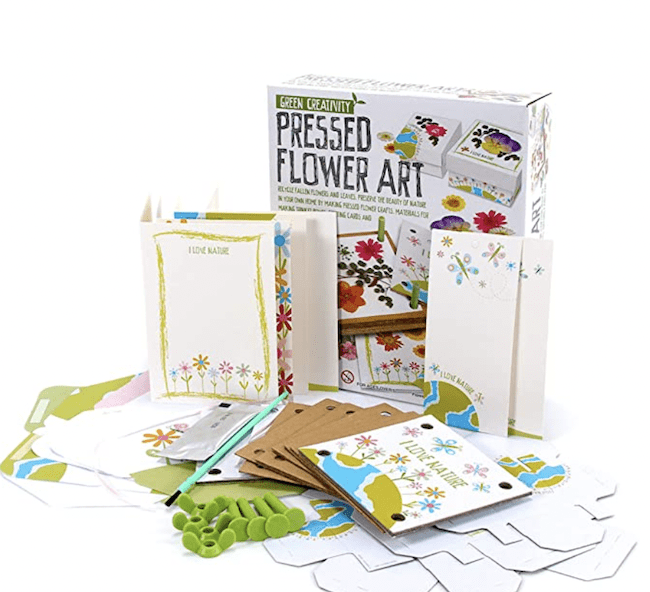 Floral Press Art Kit como ejemplo de juguete educativo al aire libre
