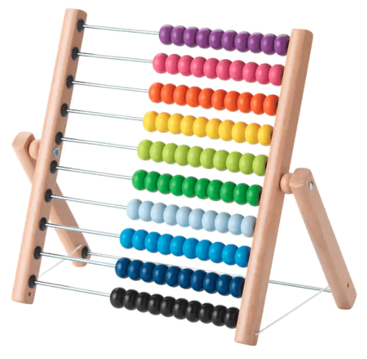 ábaco cuentas de colores juguete de aprendizaje 