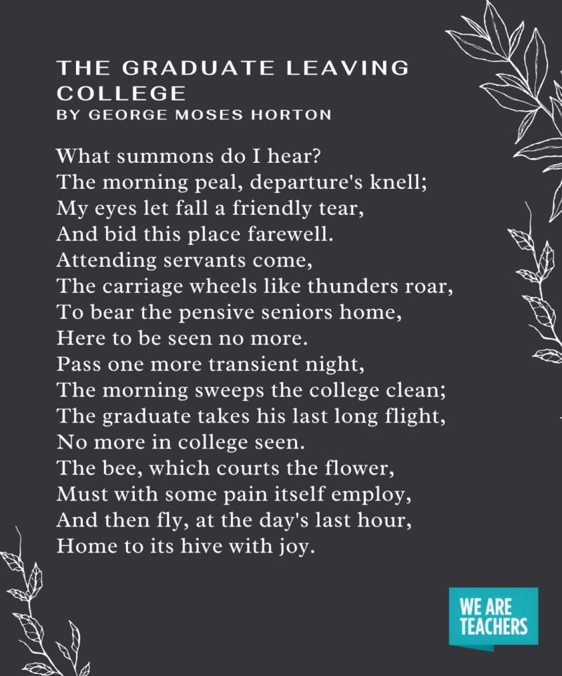 Poema de graduación - Graduados que salen de la universidad