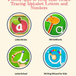 4 excelentes aplicaciones para ayudar a los niños a aprender a trazar letras y números