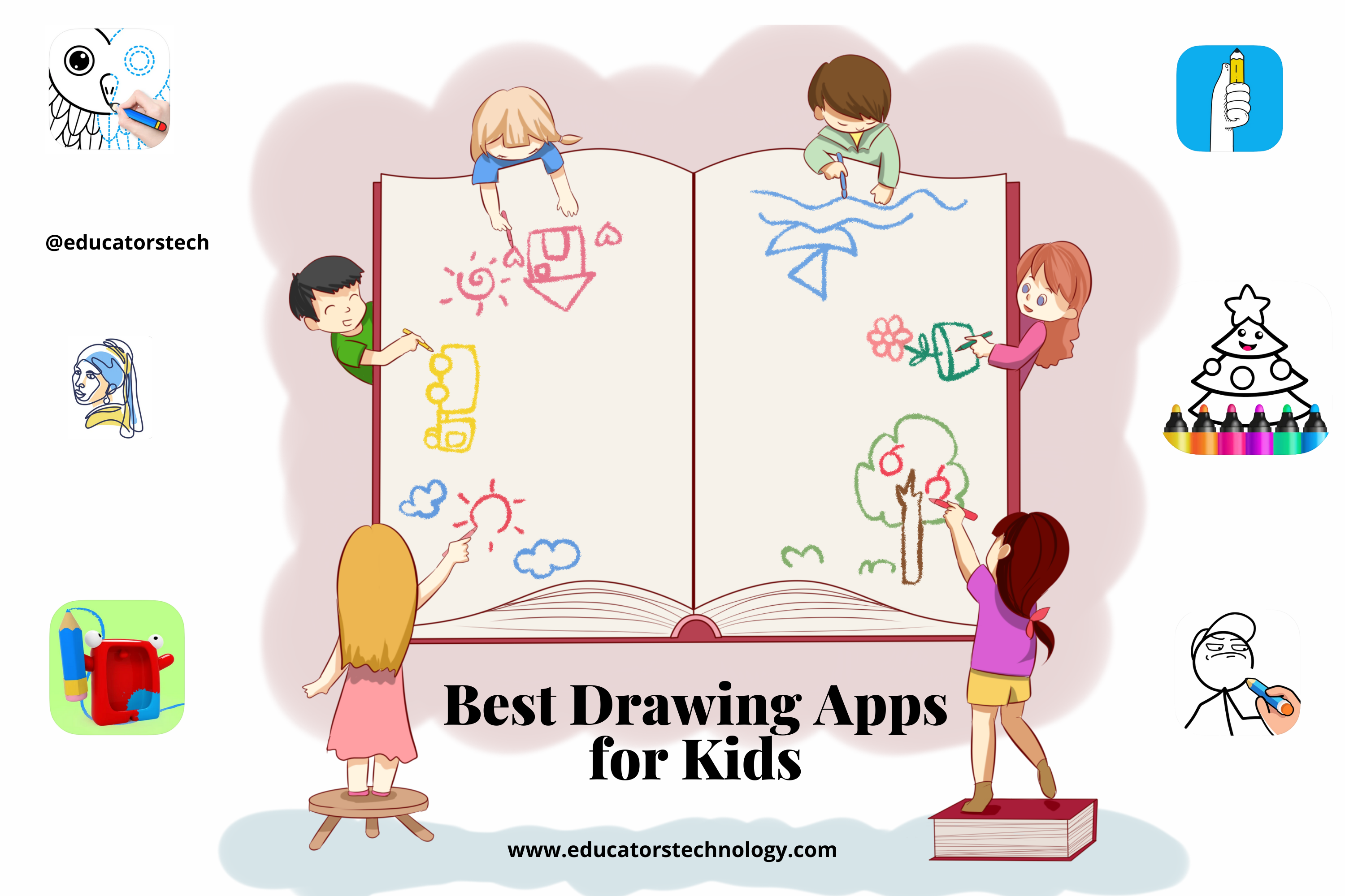 Las mejores aplicaciones de dibujo para niños.