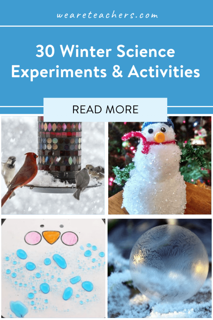 Los 30 mejores experimentos y actividades científicas de invierno