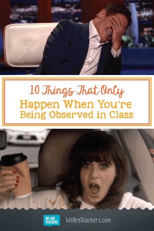 10 cosas que suceden solo cuando se observan en clase