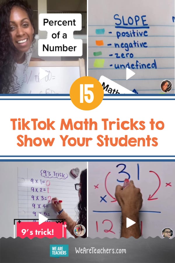15 consejos de matemáticas de TikTok para mostrar a sus estudiantes
