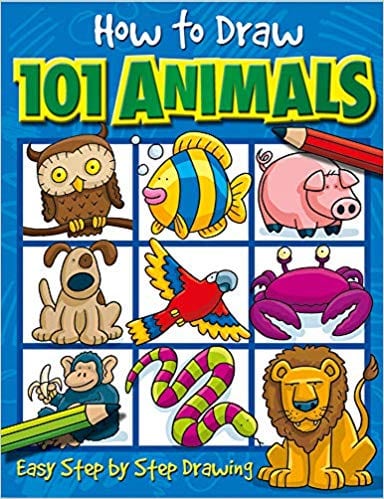 La portada del libro Cómo dibujar 101 animales