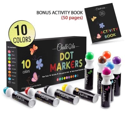 Paquete de marcadores de puntos multicolores