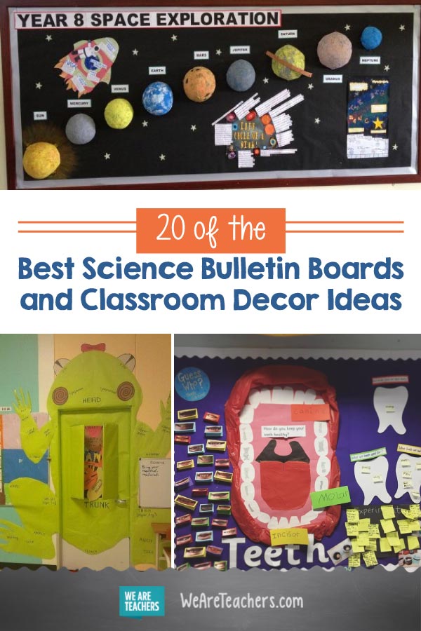 Las 20 mejores ideas para decorar tableros de anuncios y aulas de ciencias