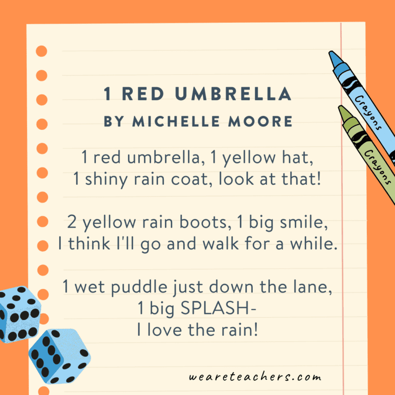 El paraguas rojo de Michelle Moore