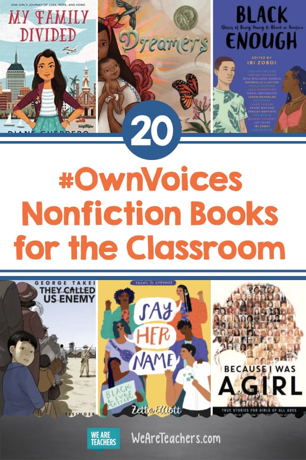20 libros de clase de no ficción #OwnVoices