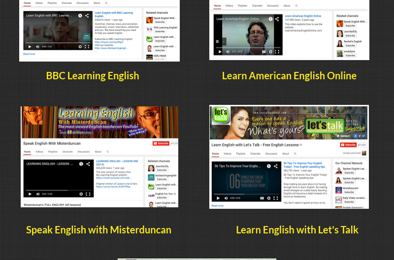 Canales de YouTube utiles para estudiantes de ingles