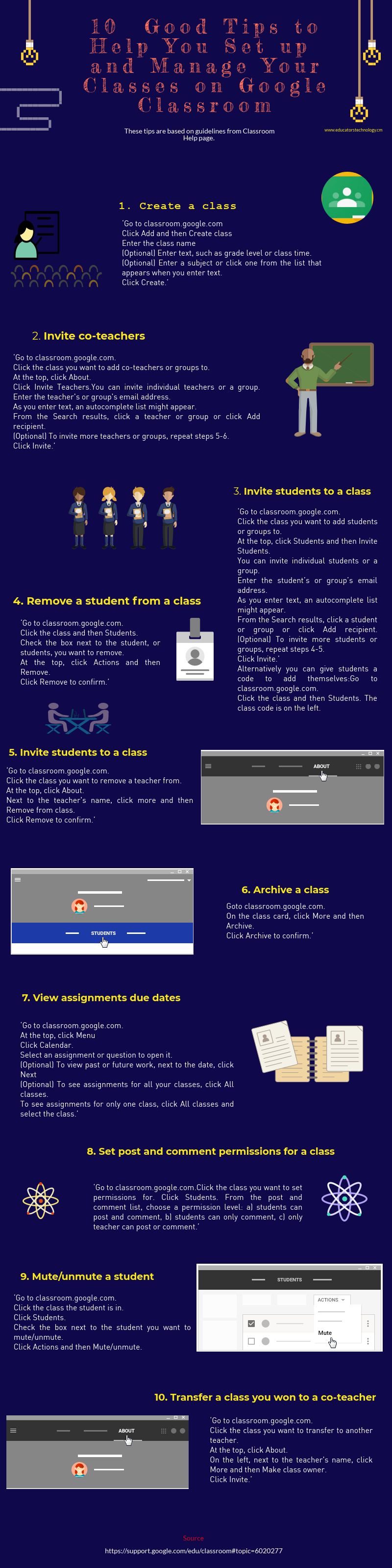 10 excelentes consejos para ayudarte a configurar y administrar tus clases en Google Classroom