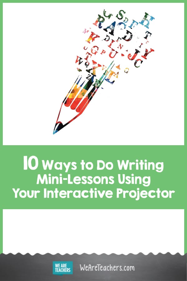 10 maneras de escribir una mini lección usando un proyector interactivo