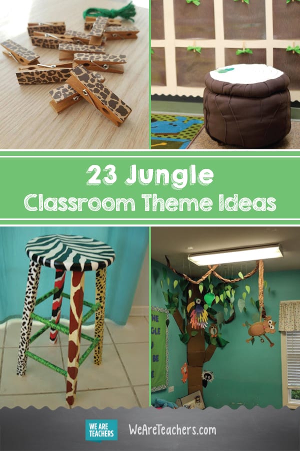 23 ideas para el tema del aula de la jungla