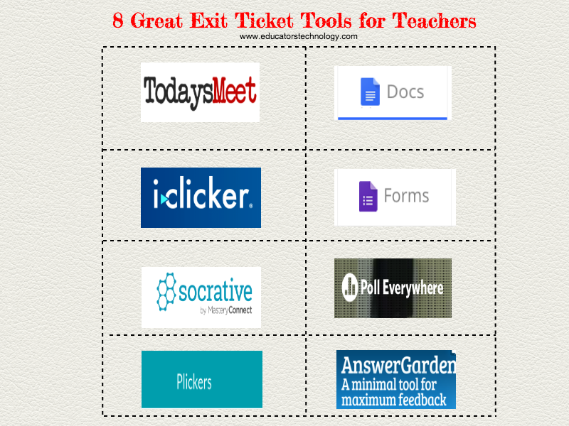 7 herramientas de ticket de salida para profesores